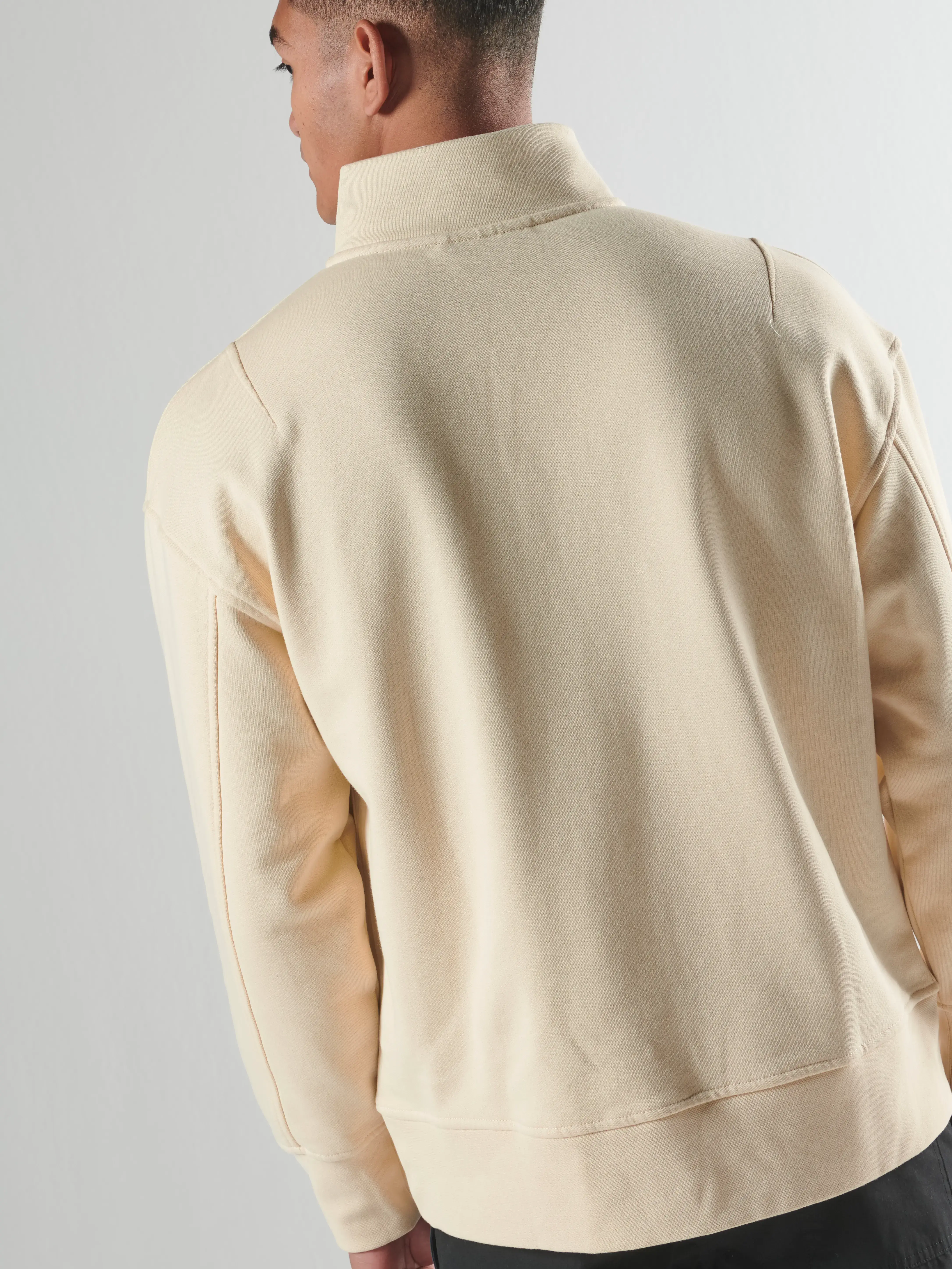 STRIA FUNNEL BOX SWEAT Burnt Cream
