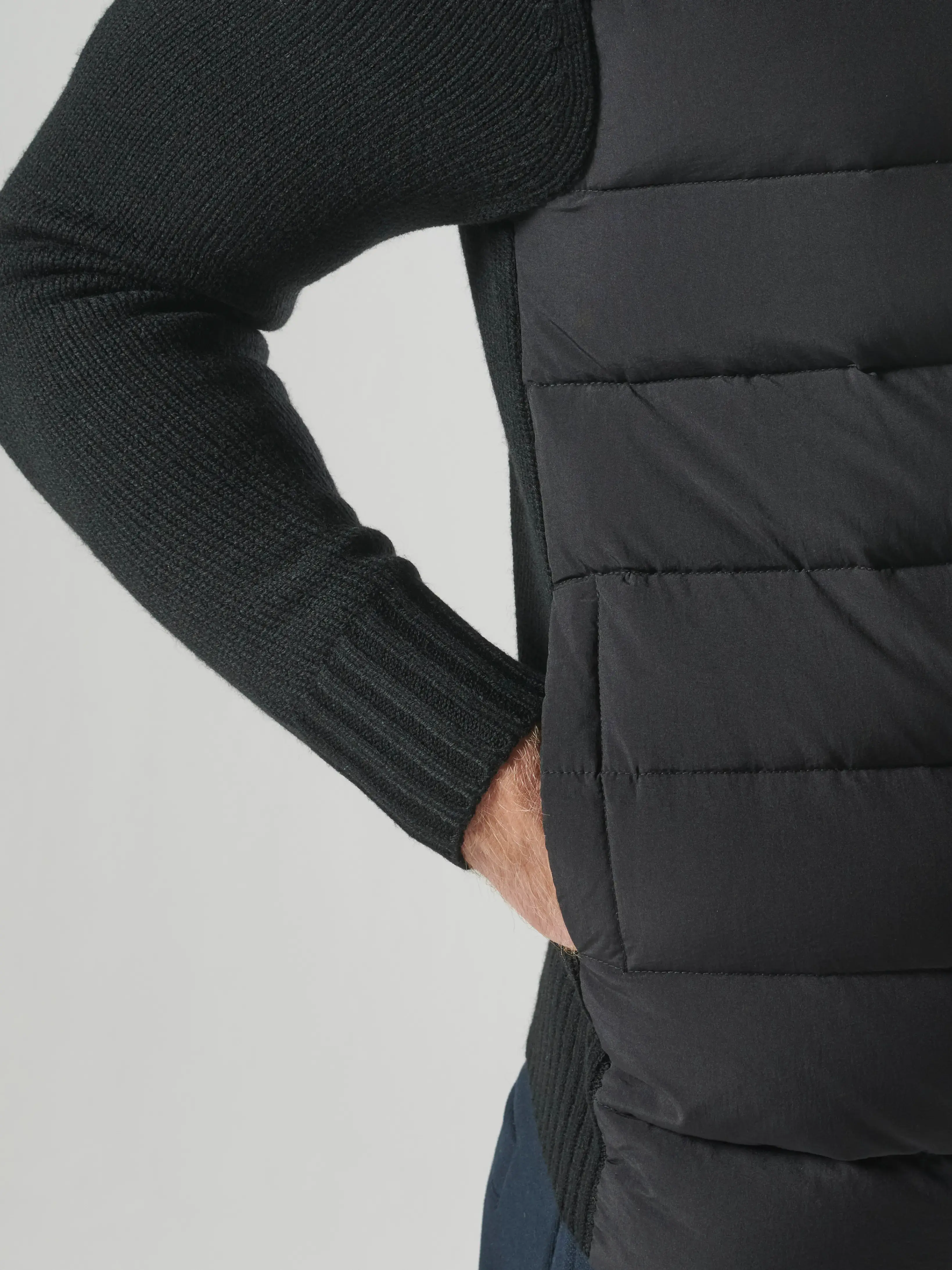 STORM KNITTED JACKET Jet Black