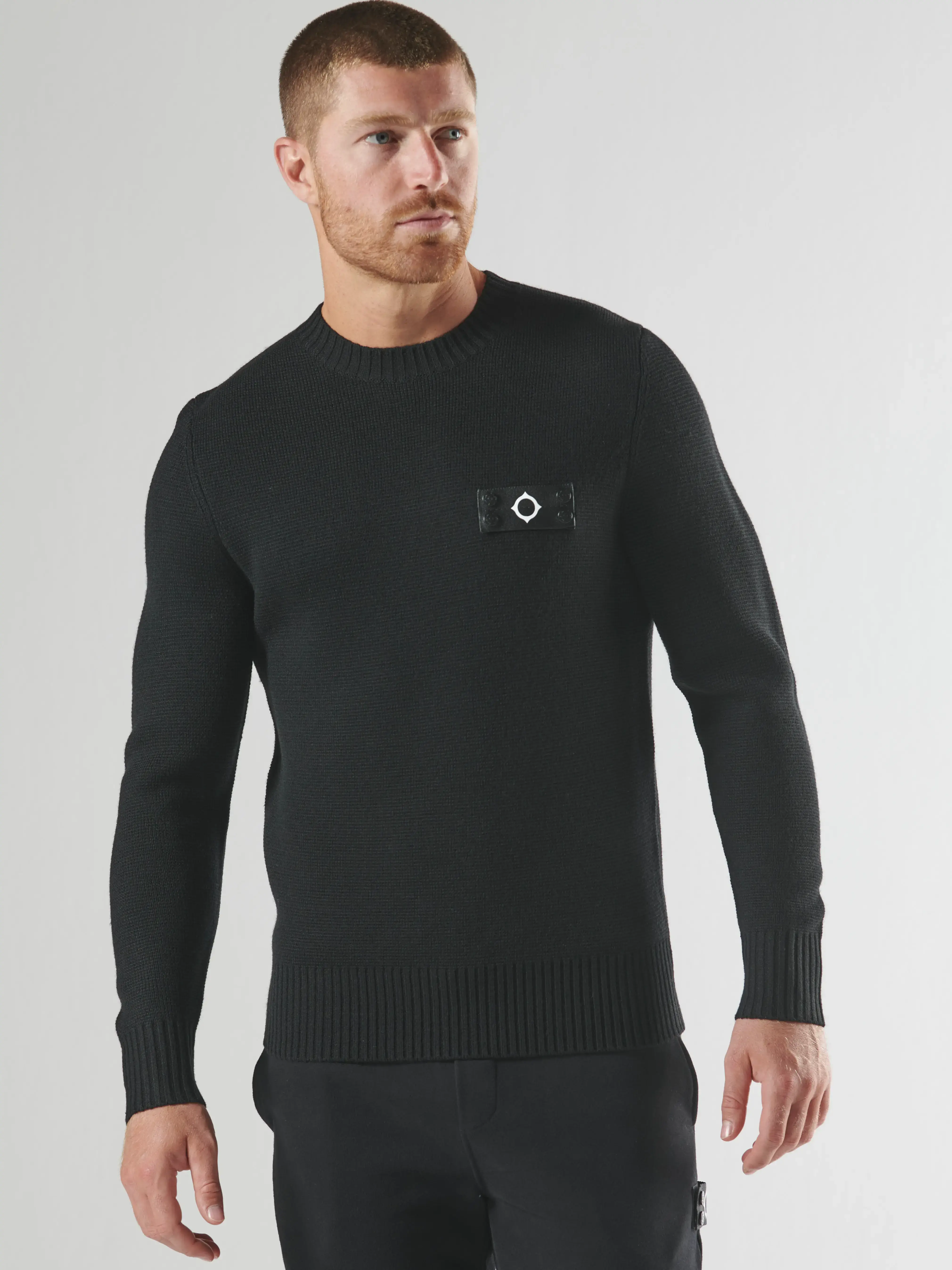 MONTAGE CREW KNIT Jet Black