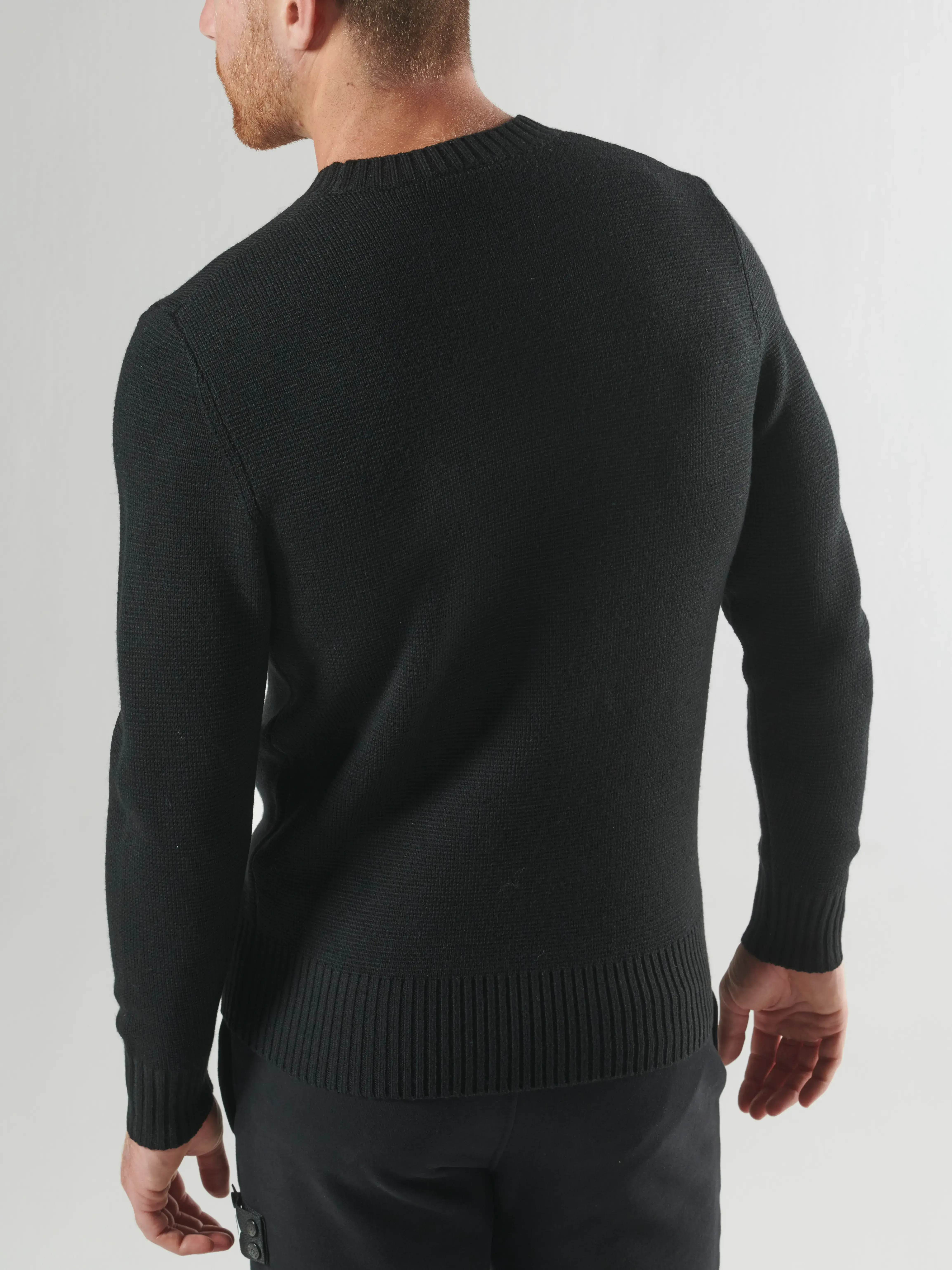 MONTAGE CREW KNIT Jet Black