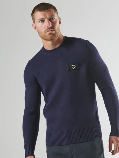 MONTAGE CREW KNIT Ink Navy