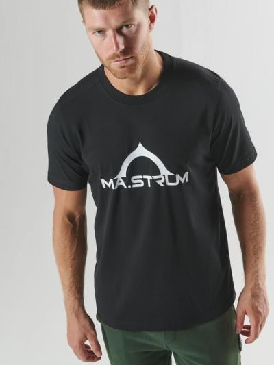 BORA HALF COMPASS PRINT TEE Jet Black