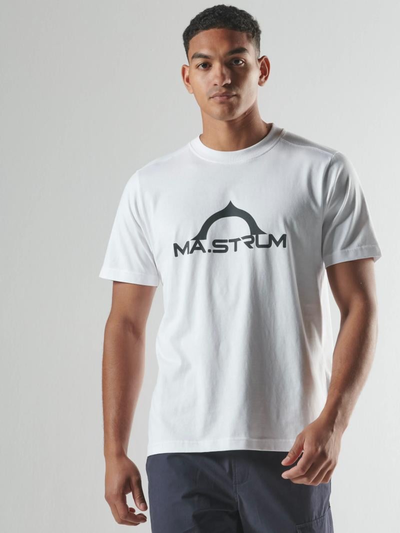 BORA HALF COMPASS PRINT TEE Optic White