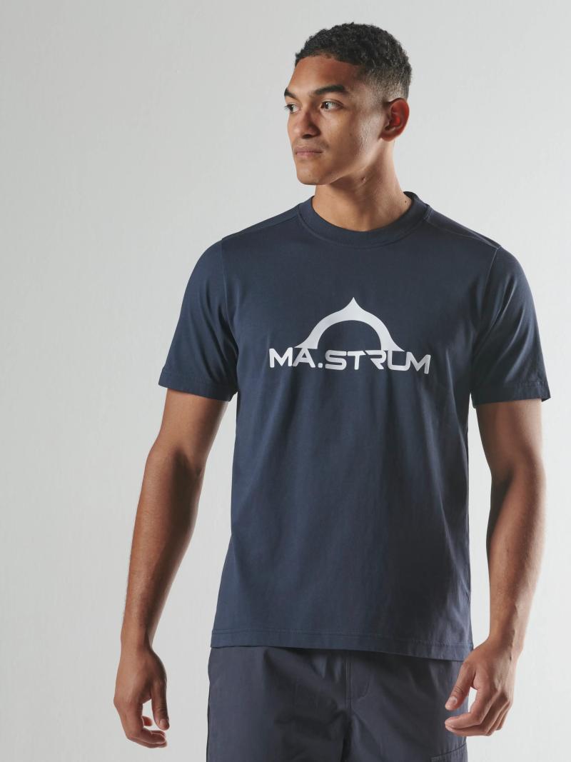 BORA HALF COMPASS PRINT TEE Ink Navy