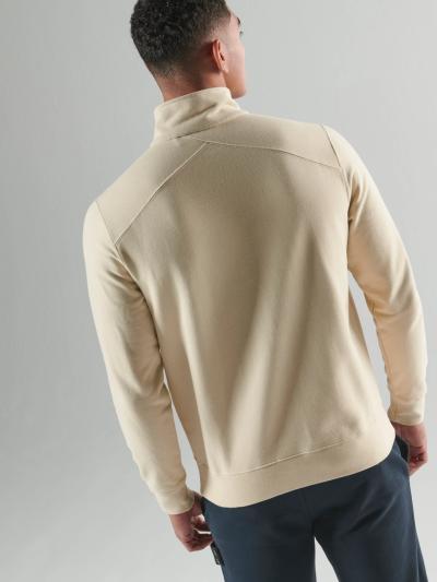 NEO QUARTER ZIP SWEAT Burnt Cream