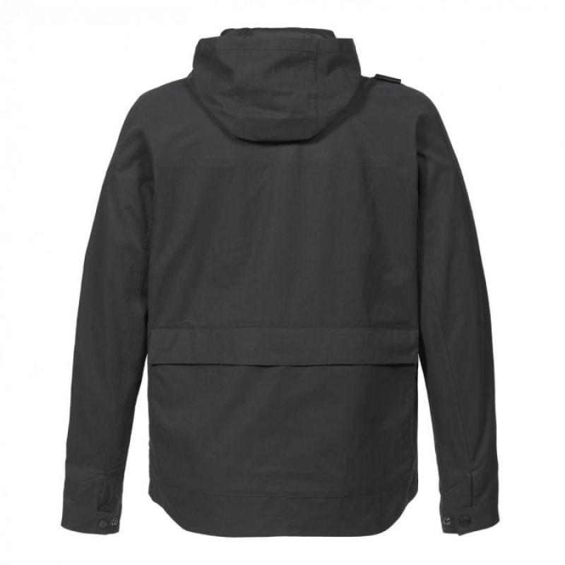 LIGHTWEIGHT HOODED POLYGON JACKET Jet Black