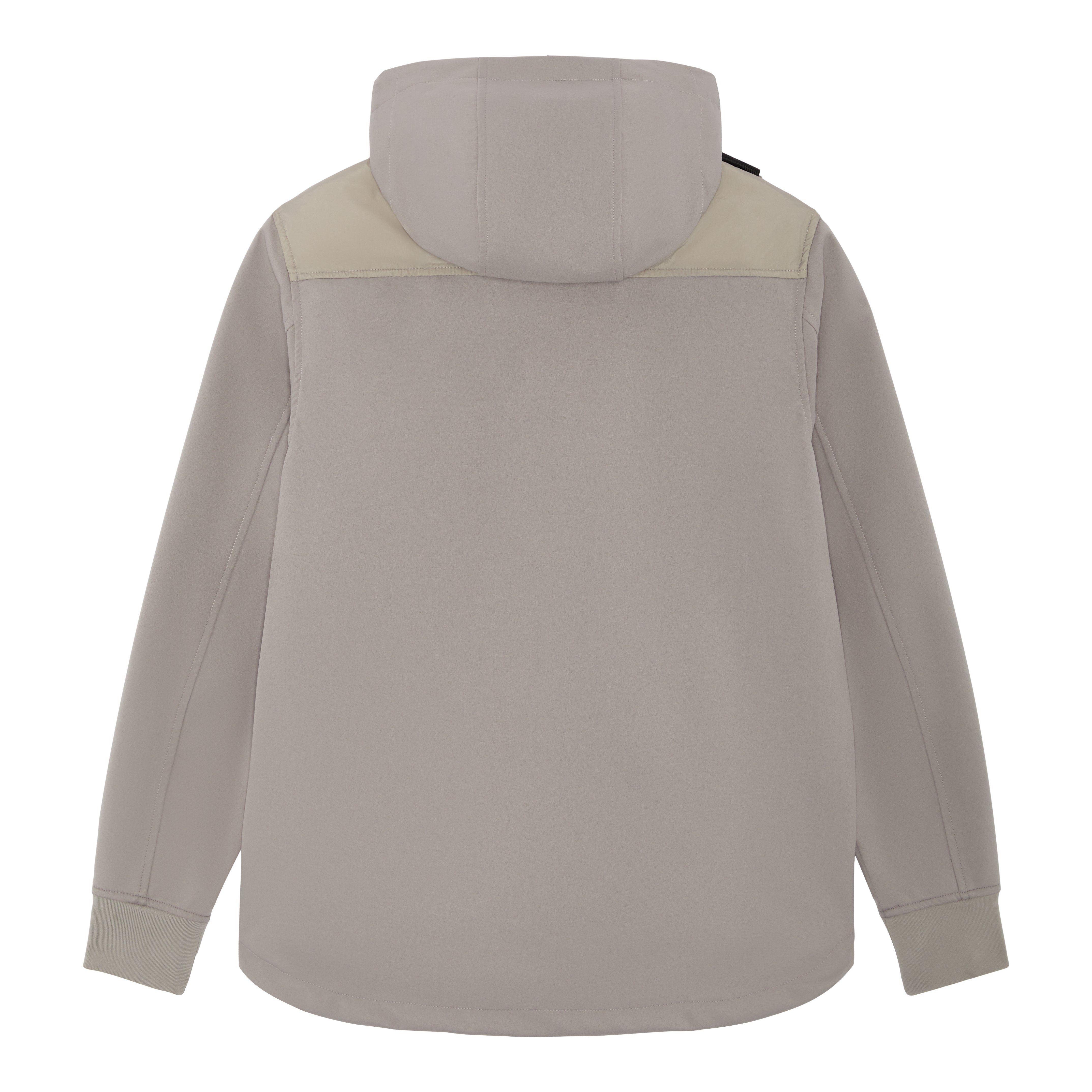 SOFTSHELL DOWN QUILT HOODED JACKET Quicksilver