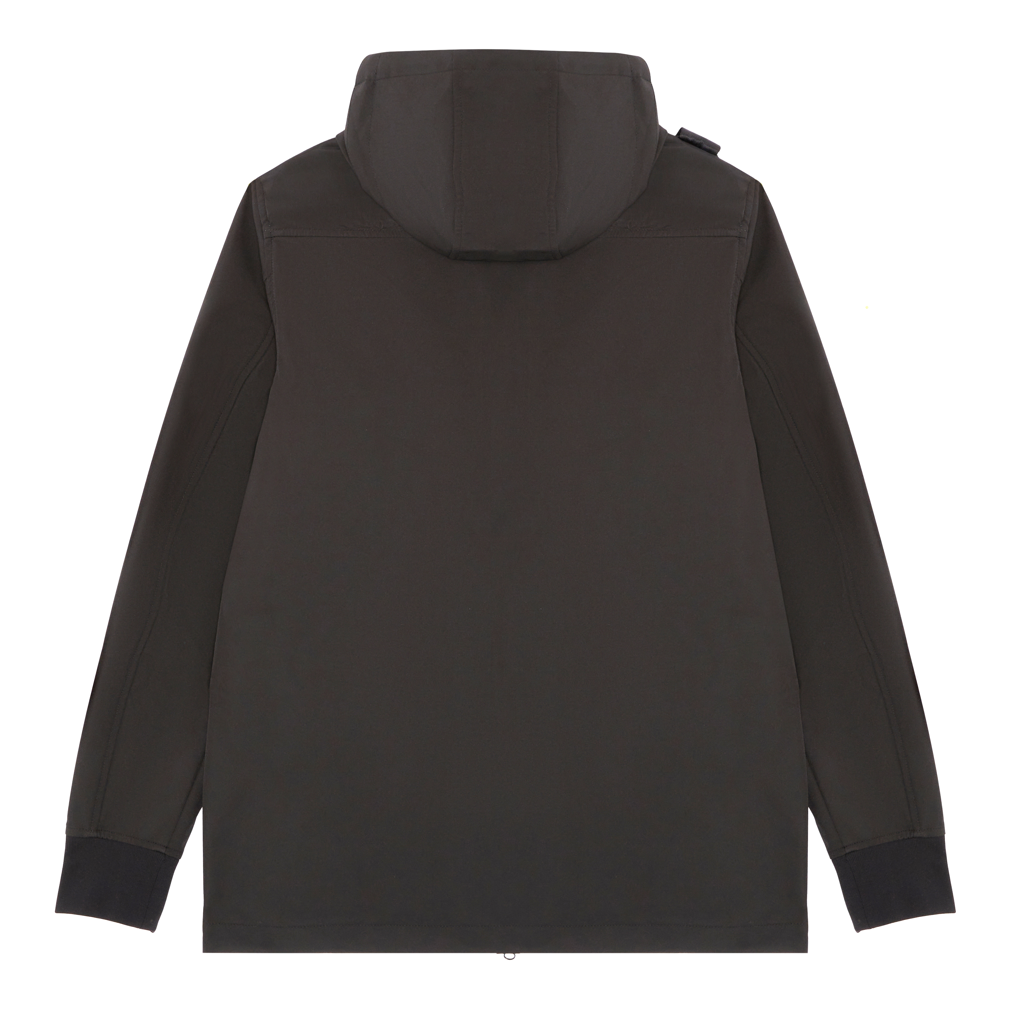 SOFTSHELL DOWN QUILT HOODED JACKET Jet Black