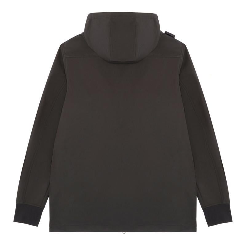 SOFTSHELL DOWN QUILT HOODED JACKET Jet Black