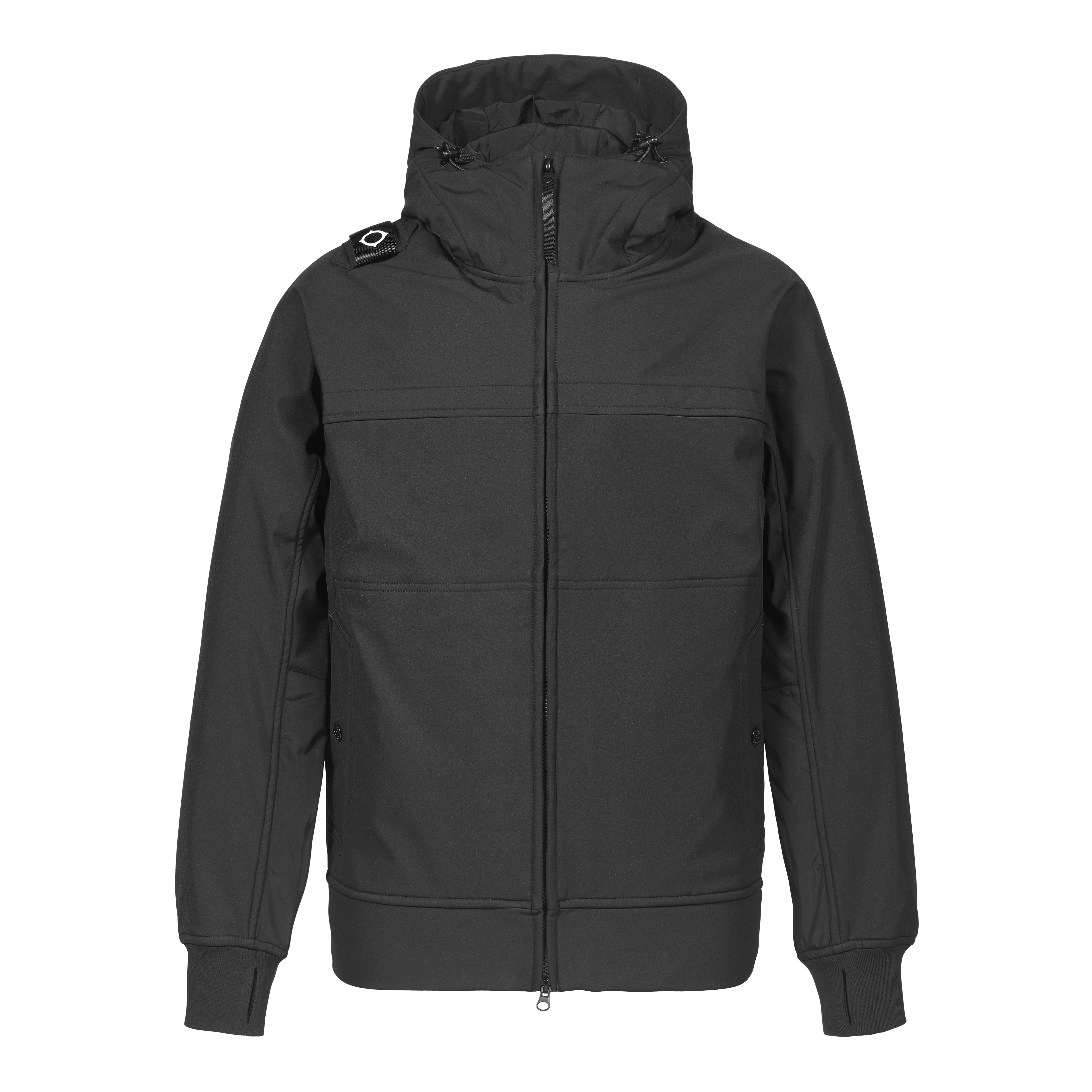 FULL ZIP HOODED SOFTSHELL Jet Black
