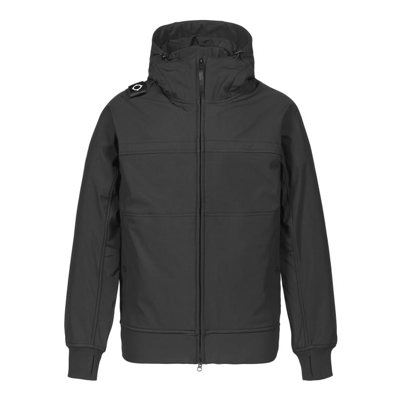 FULL ZIP HOODED SOFTSHELL Jet Black