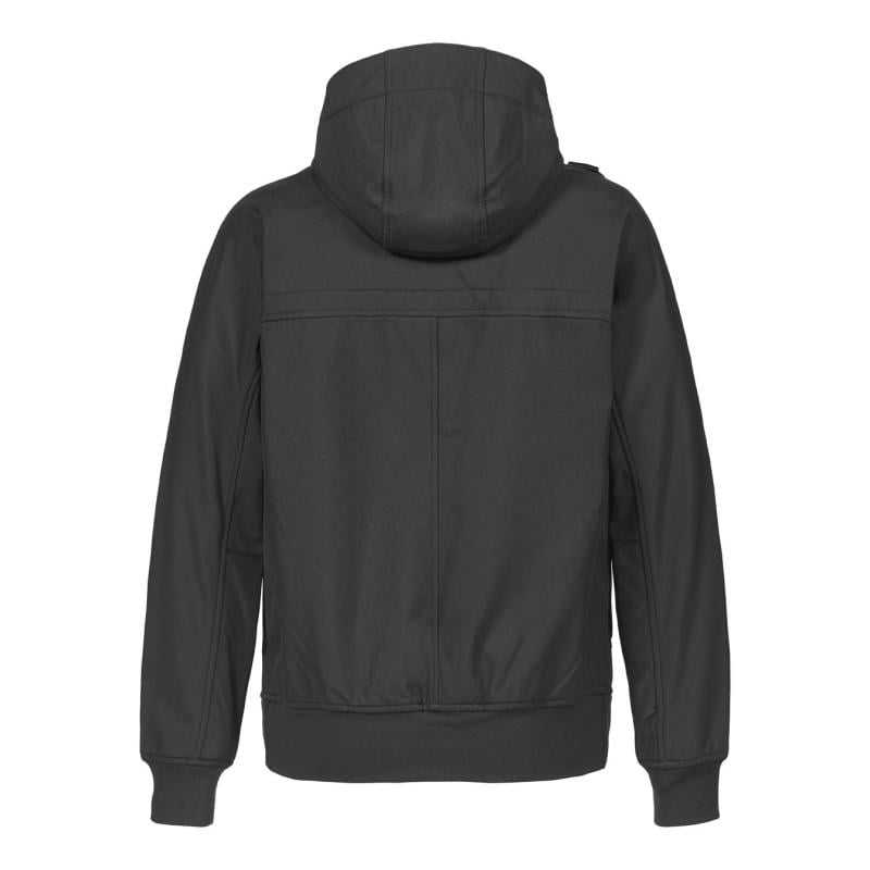 FULL ZIP HOODED SOFTSHELL Jet Black