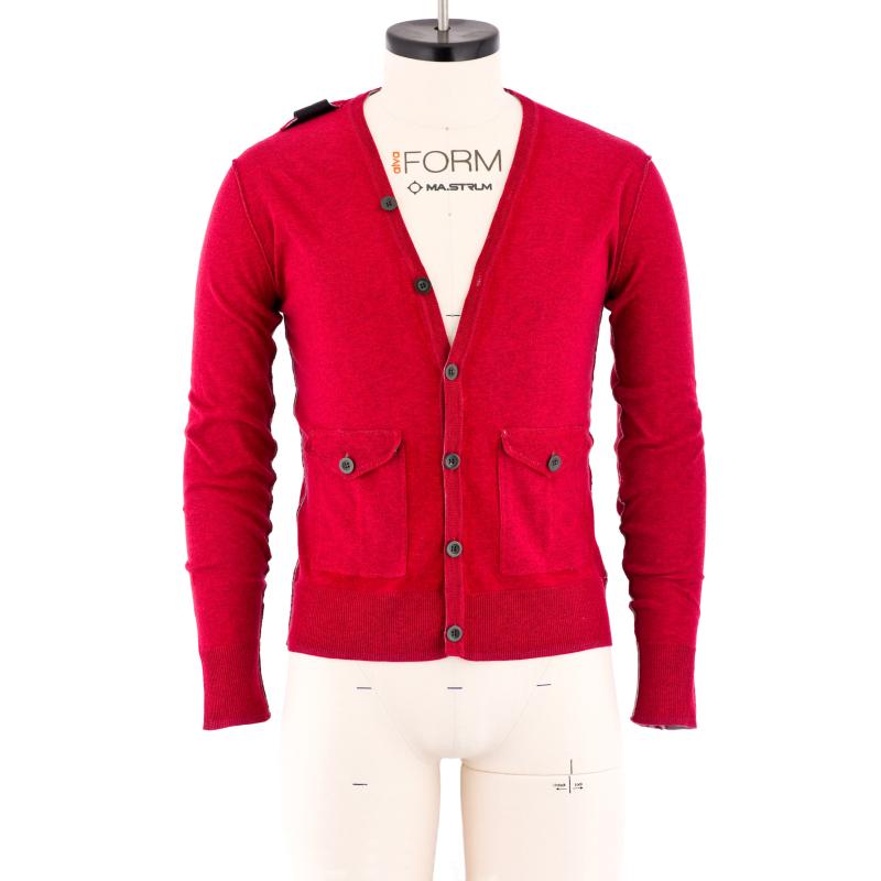 Ofb-1 Button Front Sweater MISSION ORANGE