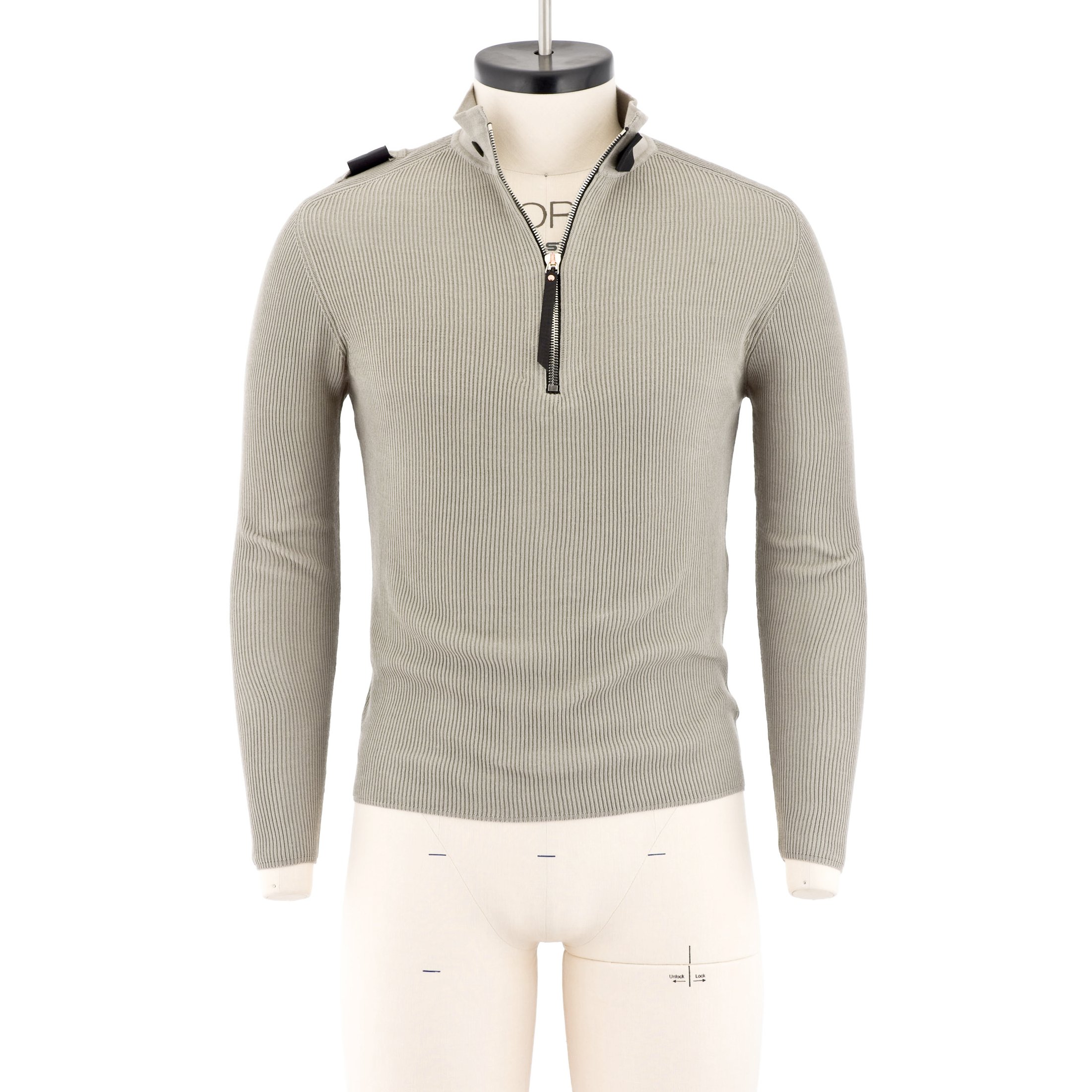 Tn-1 Zip Pullover Sweater SANDSTONE GREY