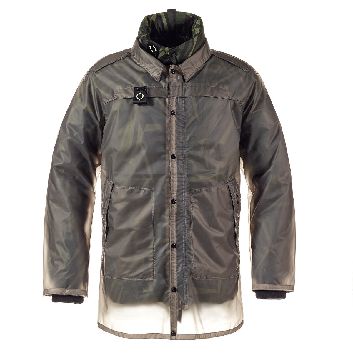 Hiplength Translucent Jkt W/Liner Ma1149 SMOKE GREY