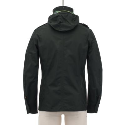 Three Layer Cotton Sateen Camp Jacket PLASMA BLACK