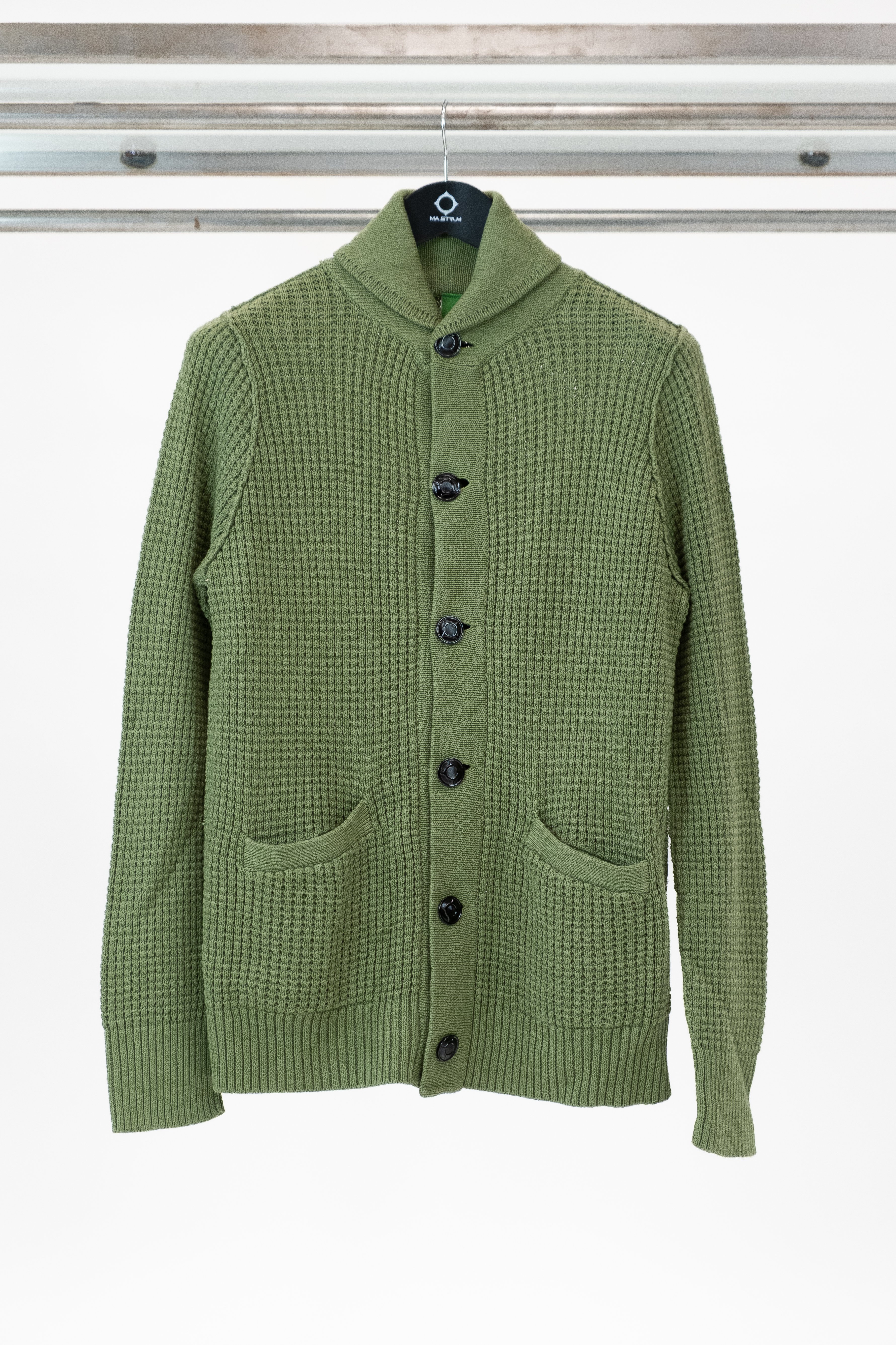 Button Front Cardigan Sweater SHERWOOD GREEN
