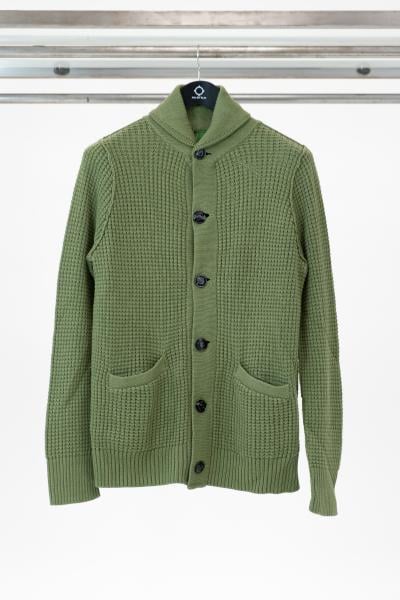 Button Front Cardigan Sweater SHERWOOD GREEN