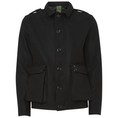 3 Layer Wool Camp Jacket BLACK