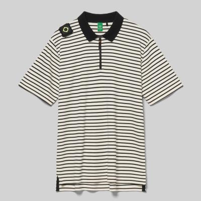 STRIPE BADGE POLO Jet Black