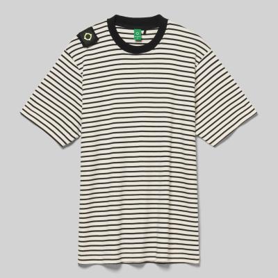 STRIPE BADGE TEE Jet Black