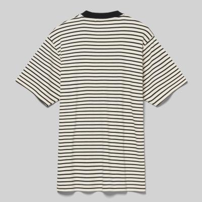 STRIPE BADGE TEE Jet Black