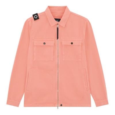 GD ZIP FRONT OVERSHIRT CORAL