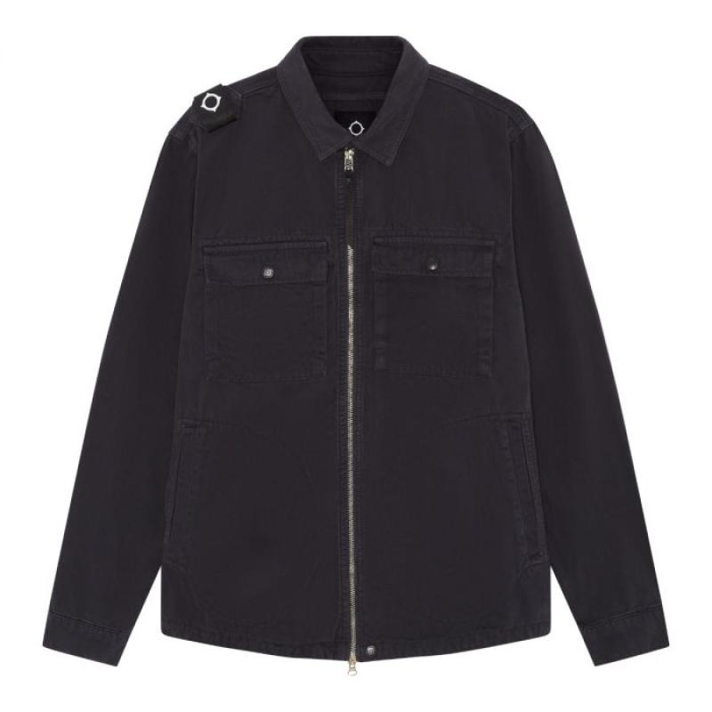 GD ZIP FRONT OVERSHIRT Dark Navy