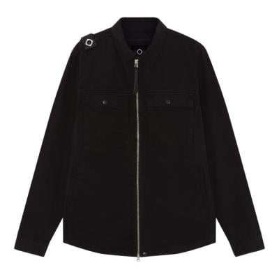 GD ZIP FRONT OVERSHIRT Jet Black