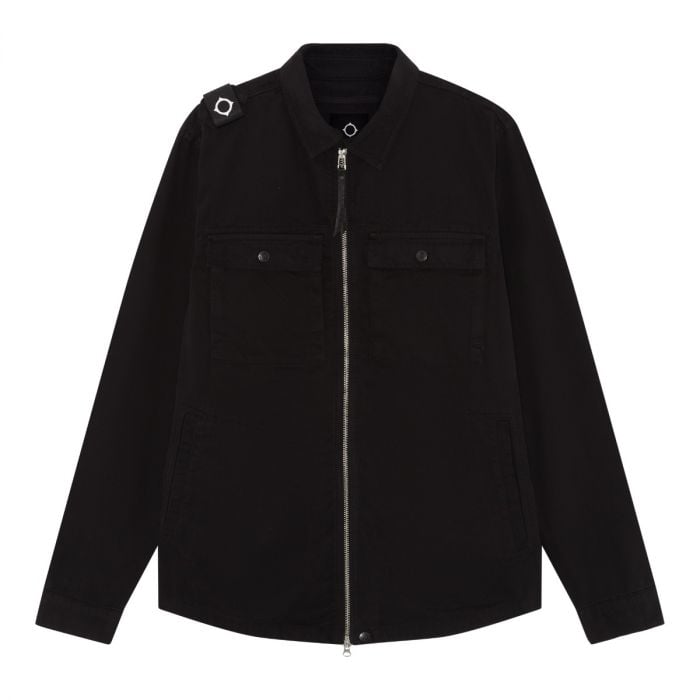 GD ZIP FRONT OVERSHIRT Jet Black