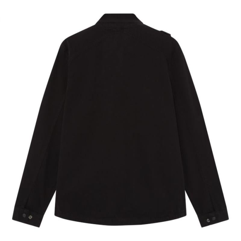 GD ZIP FRONT OVERSHIRT Jet Black