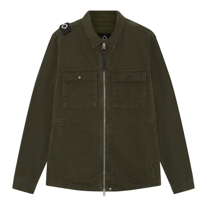 GD ZIP FRONT OVERSHIRT Oil Slick