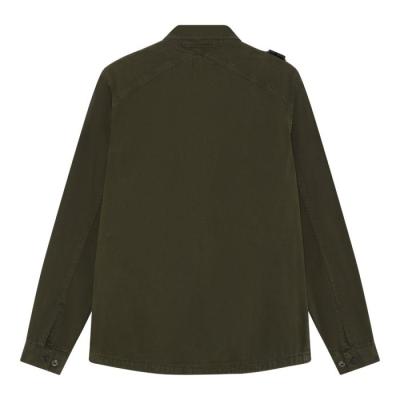 GD ZIP FRONT OVERSHIRT Oil Slick